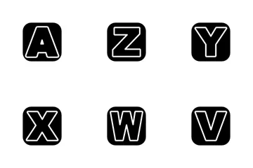 Capital Letter A To Z Icon Pack