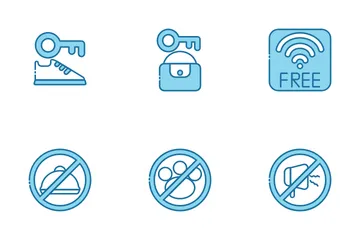 Capsule Hotel Icon Pack