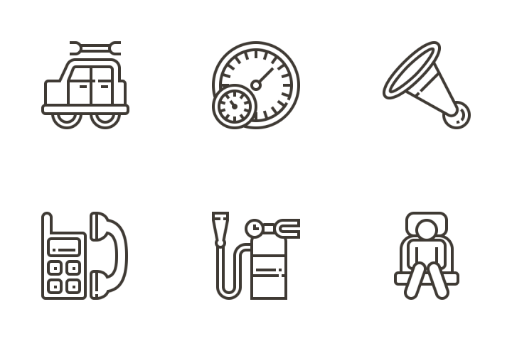 Download Transportation Line Icons Icon pack in SVG, PNG, EPS, AI, ICO ...