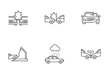 Car Accident Icon Pack