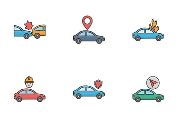 Car Accident Icon Pack