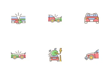 Car Accident Types Icon Pack