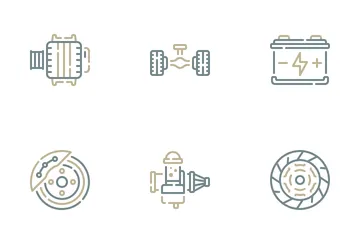 Car Auto Parts Icon Pack