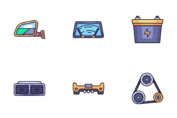 Car Auto Parts Icon Pack