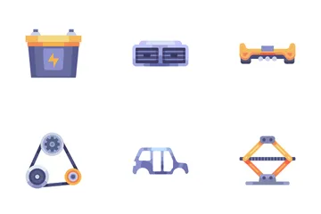 Car Auto Parts Icon Pack