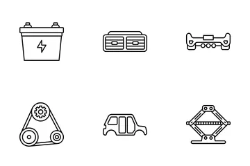 Car Auto Parts Icon Pack