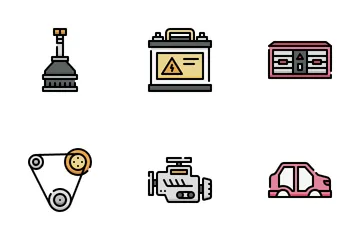 Car Auto Parts Icon Pack