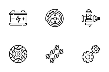 Car Auto Parts Icon Pack