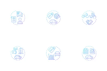 Car Buying Checklist Icon Pack