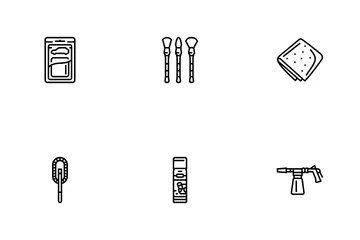 Car Care Detailing Wash Icon Pack