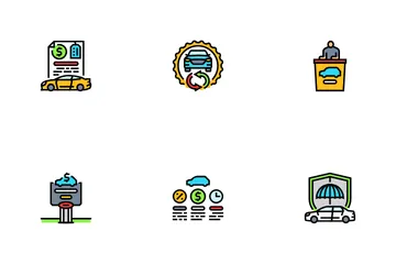 Car Dealership Inventory Icon Pack