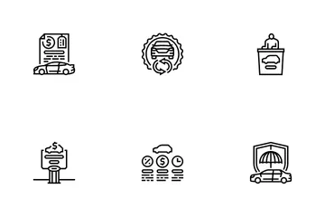 Car Dealership Inventory Icon Pack