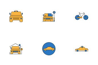 Car Parking Zone Icon Pack