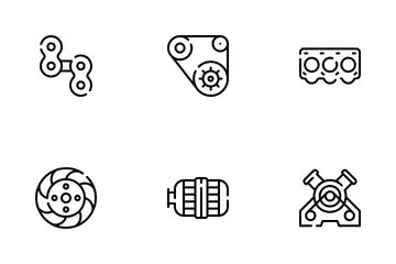 Car Parts Icon Pack