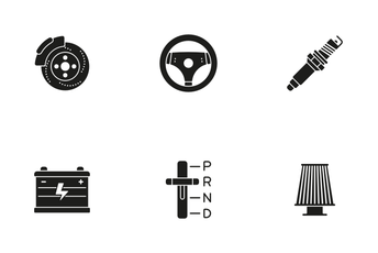 Car Parts And Services Icon Pack