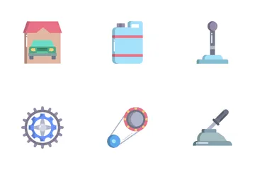 Car Parts And Service Icon Pack