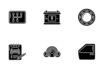 Car Parts And Service Icon Pack