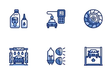 Car Parts And Services Icon Pack