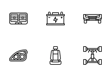 Car Parts Icon Pack