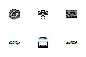 Car Race Vehicle Speed Auto Icon Pack