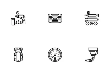 Car Repair Tools Wrench Icon Pack