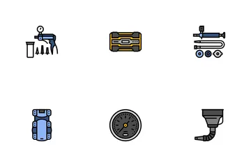 Car Repair Tools Wrench Icon Pack