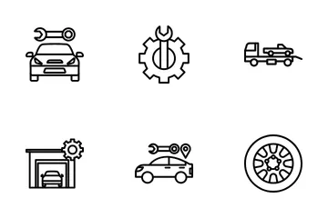 Car Repairing Icon Pack