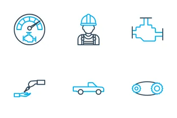 Car Repairing Icon Pack