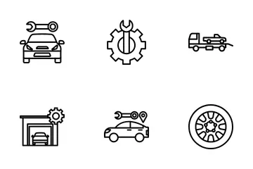 Car Repairing Icon Pack