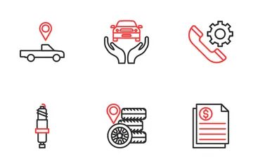 Car Repairing Icon Pack