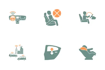 Car Safety System Icon Pack