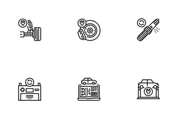 Car Service Garage Icon Pack