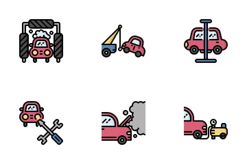 Car Service Icon Pack