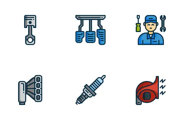 Car Service Maintenance Icon Pack