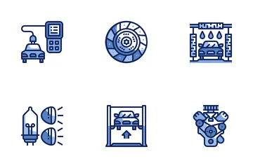 Car Service Maintenance Icon Pack