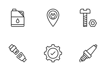 Car Service Maintenance Icon Pack