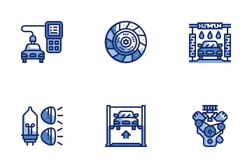Car Service Maintenance Icon Pack