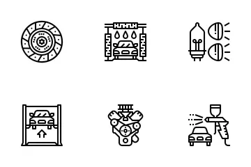 Car Service Maintenance Icon Pack