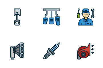 Car Service Maintenance Icon Pack