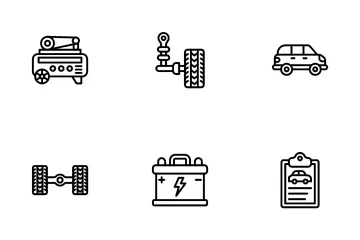 Car Services And Repair Icon Pack