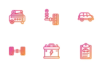Car Services And Repair Icon Pack
