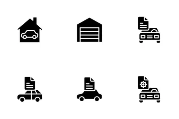 Car Services - Glyph Icon Pack