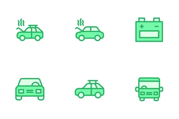 Car Services - Mono Lineal Icon Pack