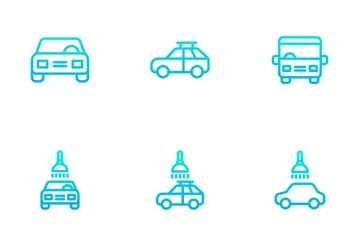Car Services - Outline Gradient Icon Pack