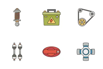 Car Sparepart Icon Pack