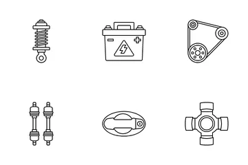 Car Sparepart Icon Pack