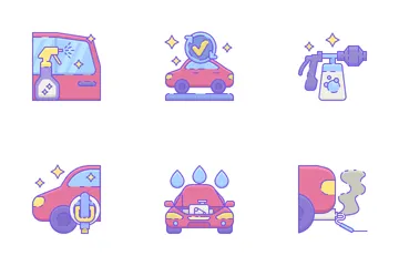 Car Wash Icon Pack