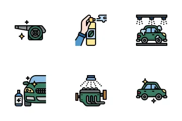 Car Wash Icon Pack