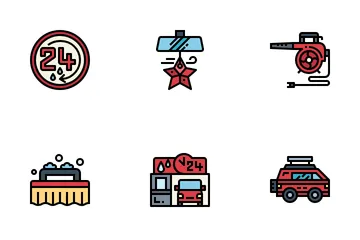 Car Wash Icon Pack