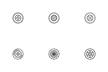 Car Wheel Icon Pack